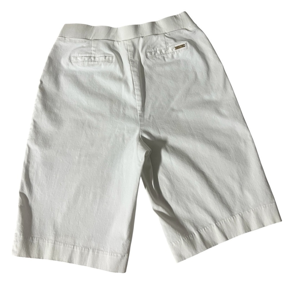 Calvin Klein Women's White Bermuda Shorts - Picture 2 of 6